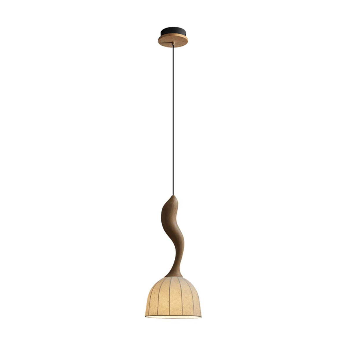 Colire Creativiteit Twisted Hout hanglamp