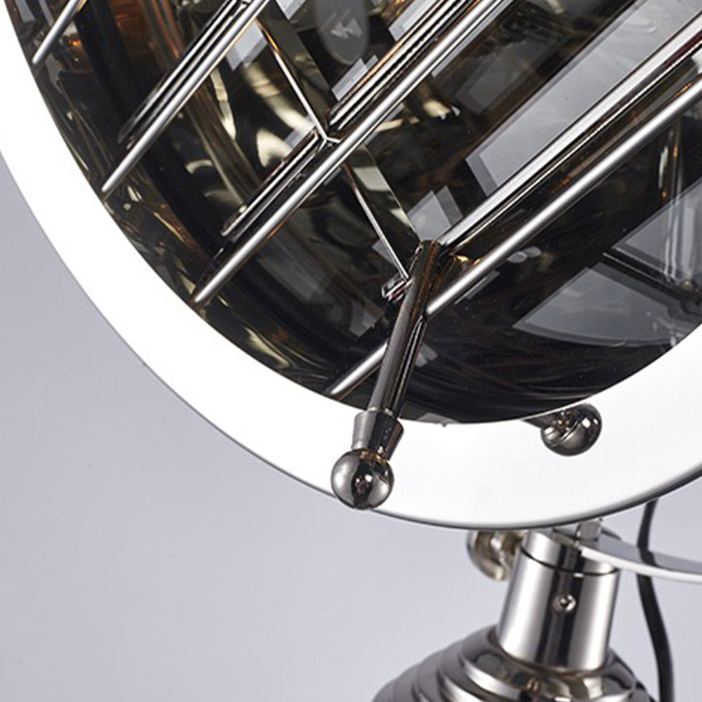 Salgado Kleine Ronde LED Vloerlamp Zwart Metaal Eetkamer Woonkamer