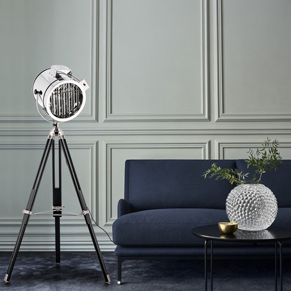 Salgado Kleine Ronde LED Vloerlamp Zwart Metaal Eetkamer Woonkamer