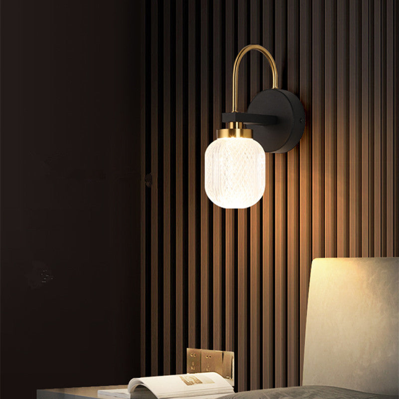 Blair Vintage Kleine LED Wandlampen Wit Metaal Slaapkamer Woonkamer