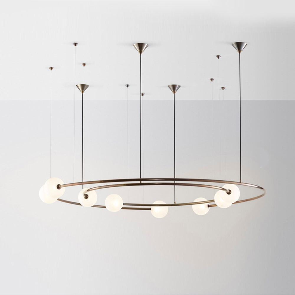 Valentina Moderne Ronde LED Hanglamp Goud/Zwart Metaal/Glas Slaap/Woon/Eetkamer