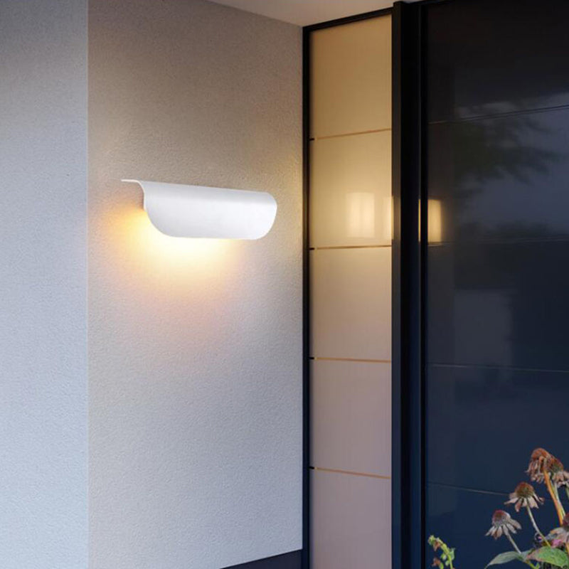 Orr Moderne LED Wandlampen Zwart Wit Acryl Metaal Tuin Hal Buiten