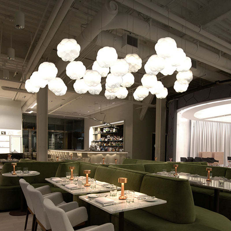 Bostock Design Moderne LED Hanglampen Wit Glas Metaal Eetkamer