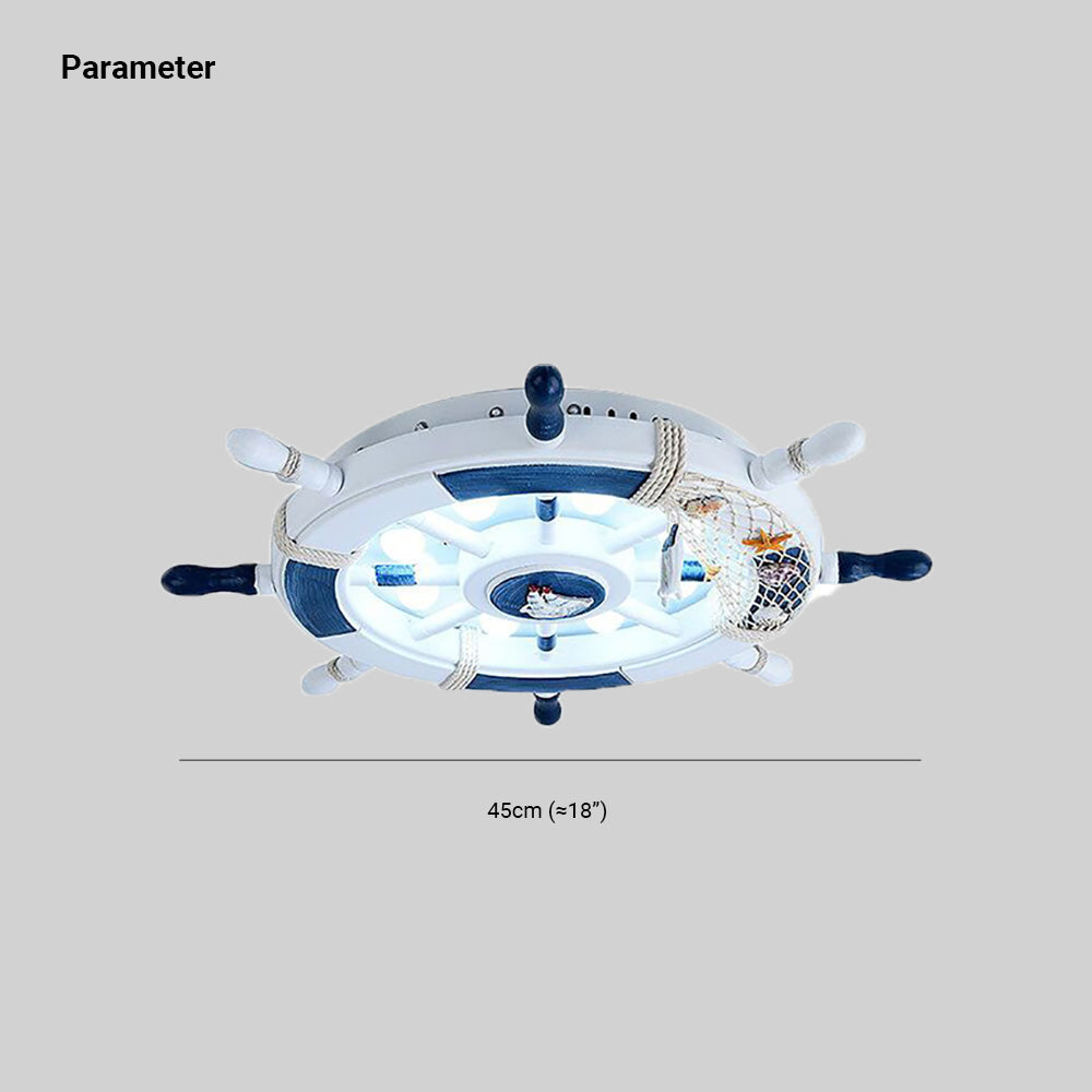 Quinn Moderne Design LED Plafondlamp Metaal Blauw Woonkamer Keuken