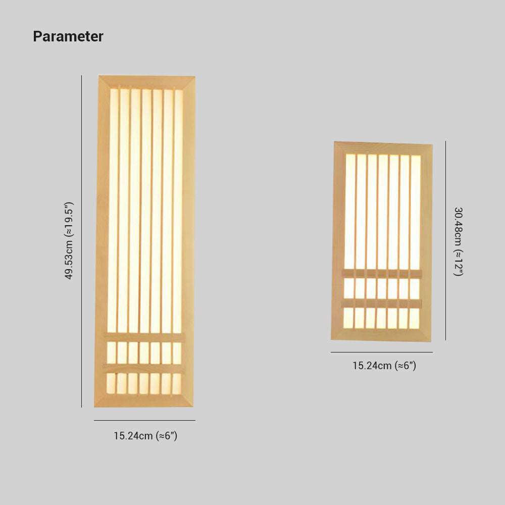 Ozawa Design LED Wandlamp Hout Groot Acryl Woonkamer Slaapkamer