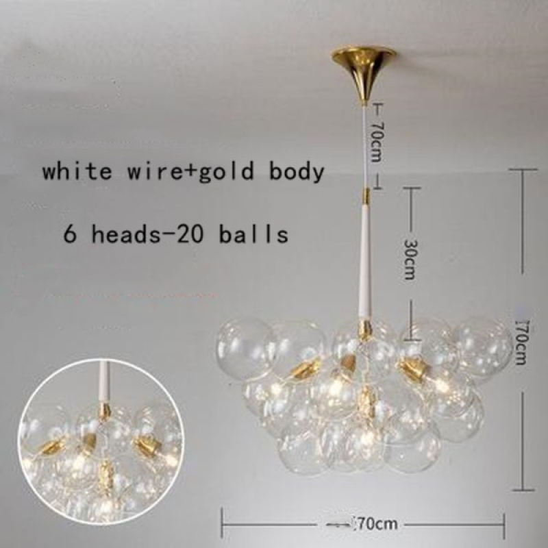 Valentina Hanglampen Transparante Bubbel Slaapkamer Woonkamer
