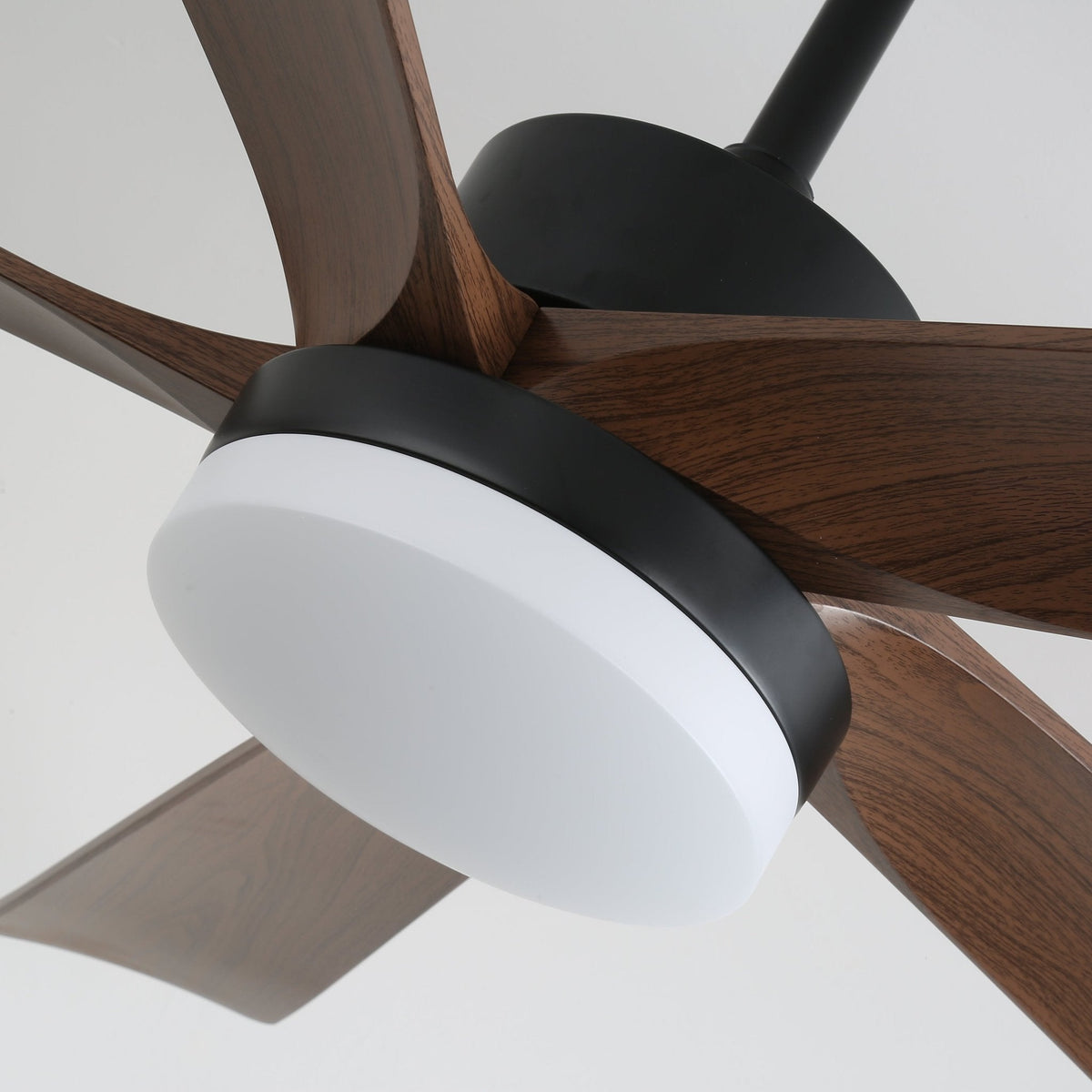 Eryndor moderne plafondventilator met verlichting van hout