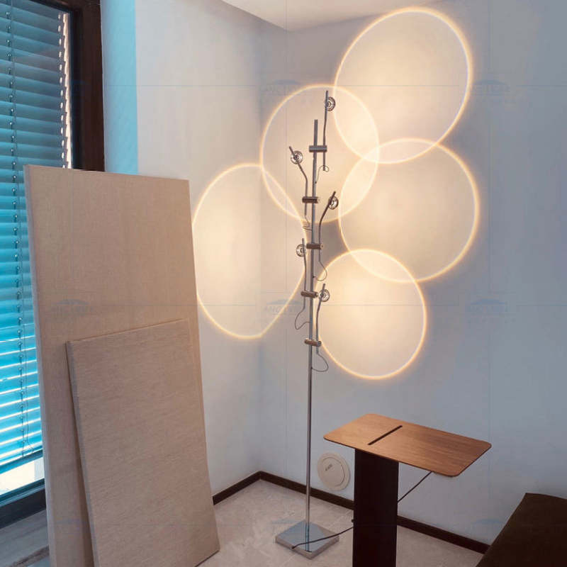 Salgado Vloerlampen Zonsondergang Projector Wit Woonkamer Slaapkamer