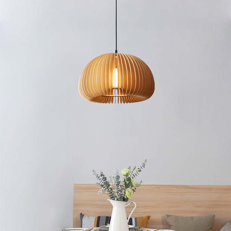 Ozawa Moderne Design Ronde LED Hanglamp Hout Woonkamer Keuken