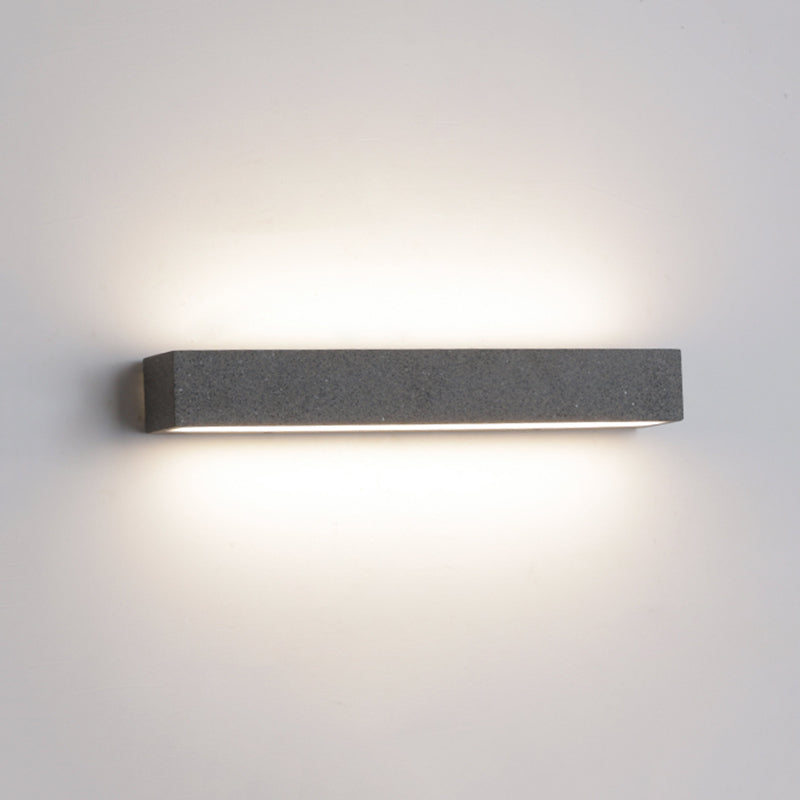 Edge Moderne Bar LED Metaal/Acryl Wandlamp Zwart/Wit Tuin