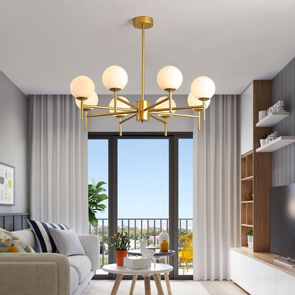 Alessio Moderne Globe LED Hanglamp Bubble Van Metaal/Glas Woonkamer