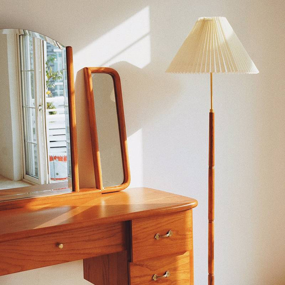 Ozawa Moderne Design Eenvoudig Notenhout/Metaal/Stof Tafel/Vloerlamp Woonkamer