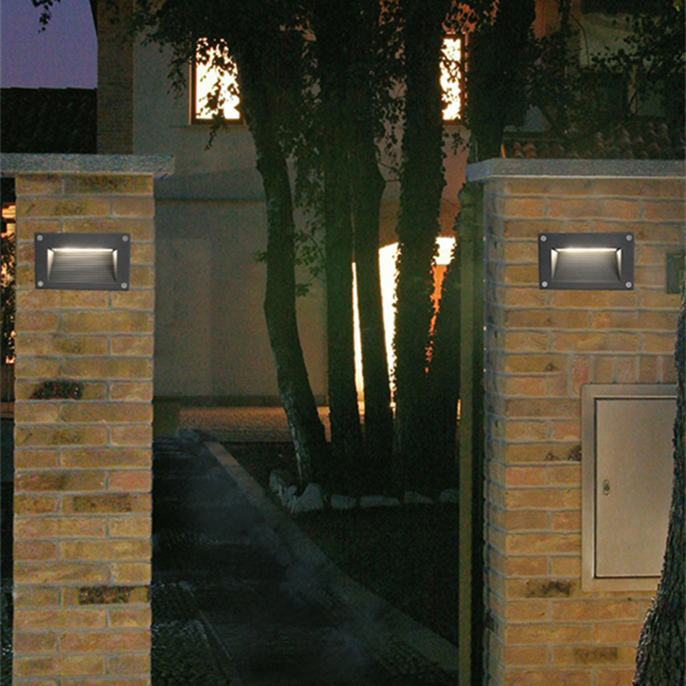 Orr Moderne Wandlamp Zwart/Grijs Metaal Buiten Trappenhuis