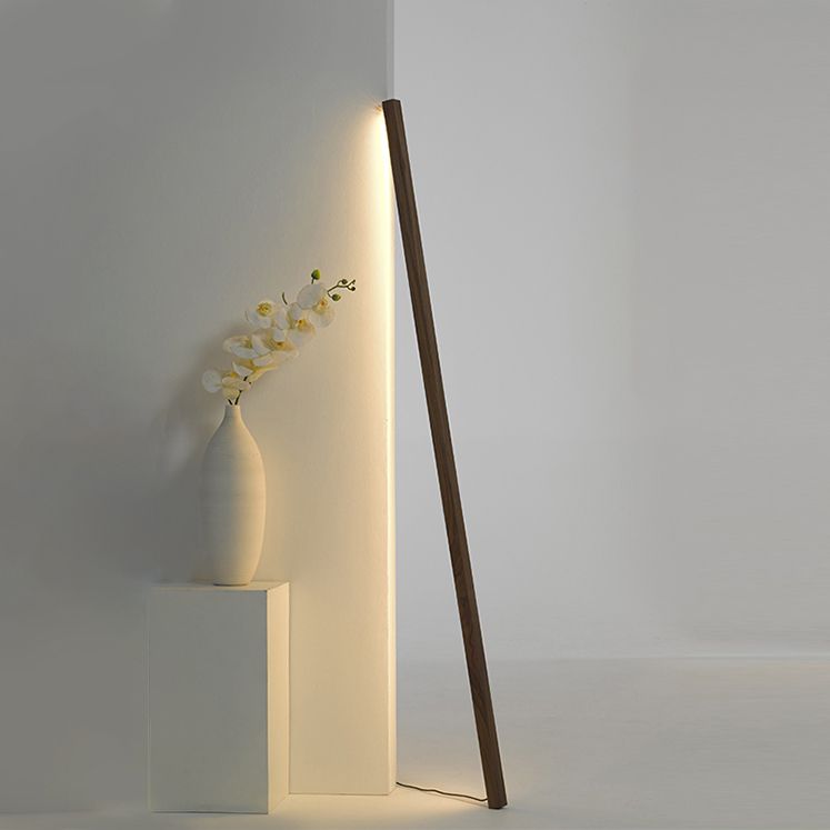 Ozawa Minimalistische Design Lineaire Vloerlamp Walnoot/Hout Slaapkamer/Woonkamer