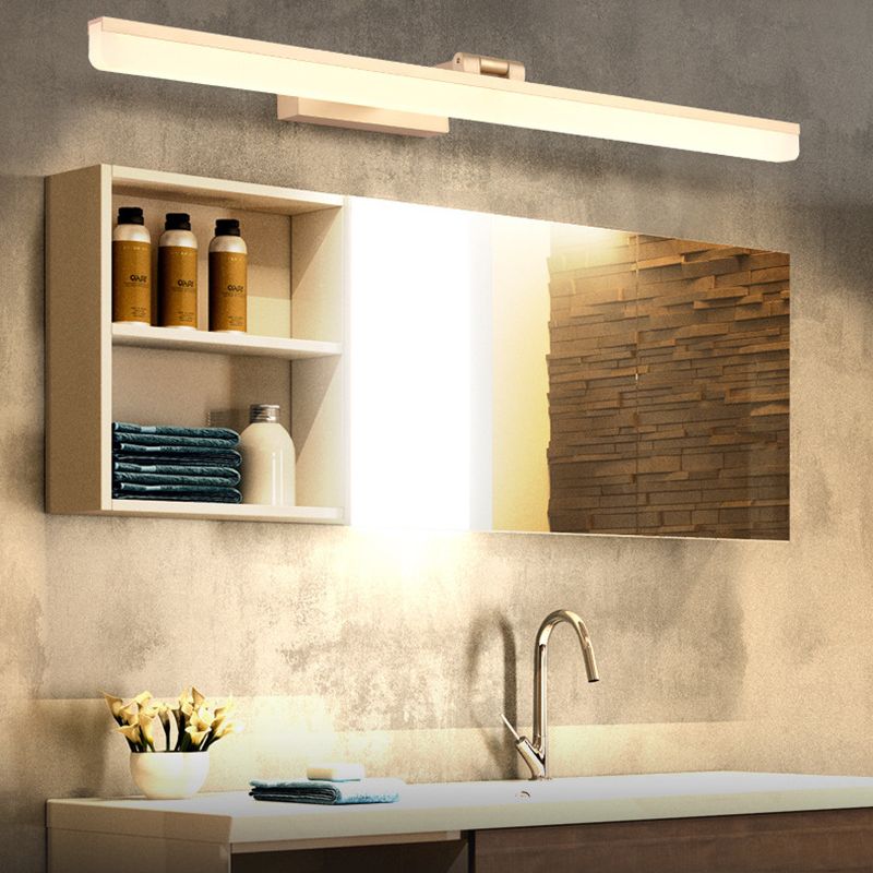 Edge Industriele LED Wandlamp Zwart/Goud/Zilver Bad/Woon/Slaapkamer Metaal&Acryl L40/50CM