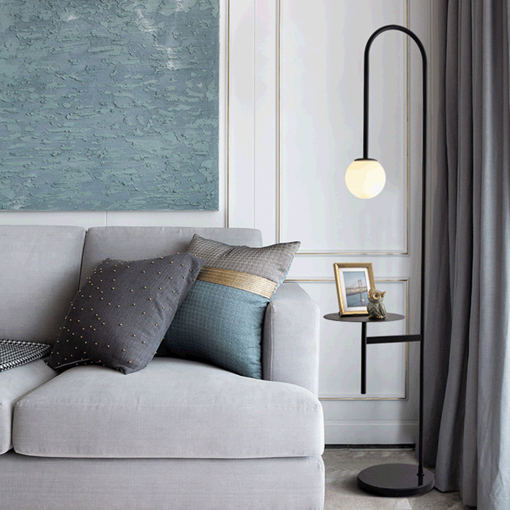 Valentina Moderne Design LED Vloerlamp Metaal Glas Slaapkamer Woonkamer