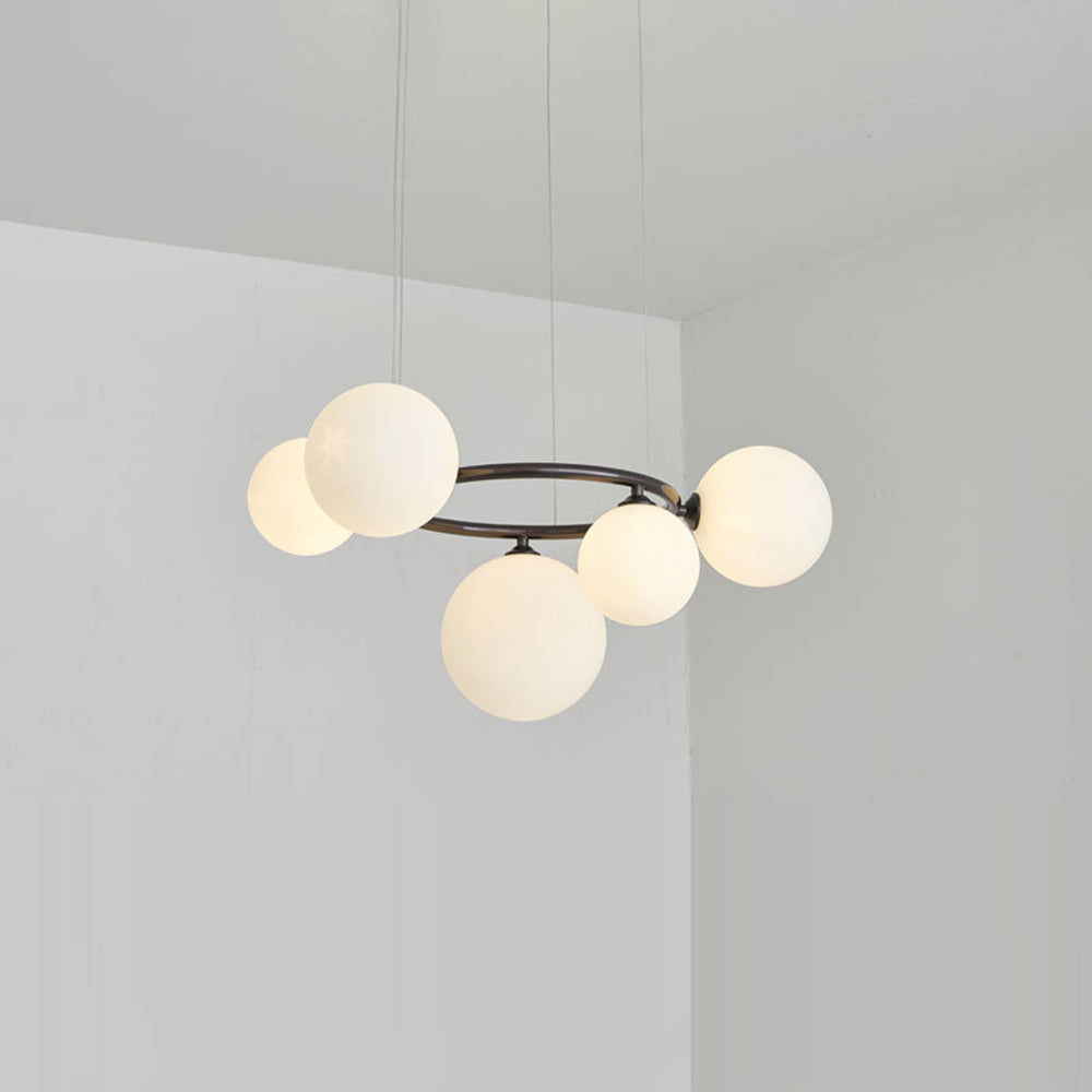 Valentina Moderne Design LED Wave Hanglamp Metaal/Glas Wit/Goud Woon/Slaap/Eetkamer