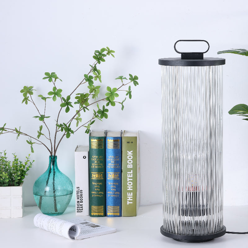 Orr Kleine LED Vloerlampen Zwart Metaal Glas Buiten Tuin Hal