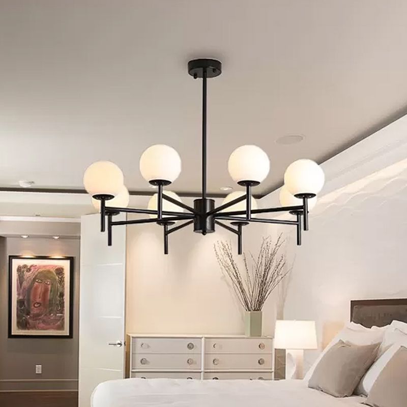 Valentina Moderne Design LED Kroonluchter Metaal Zwart/Goud Woonkamer
