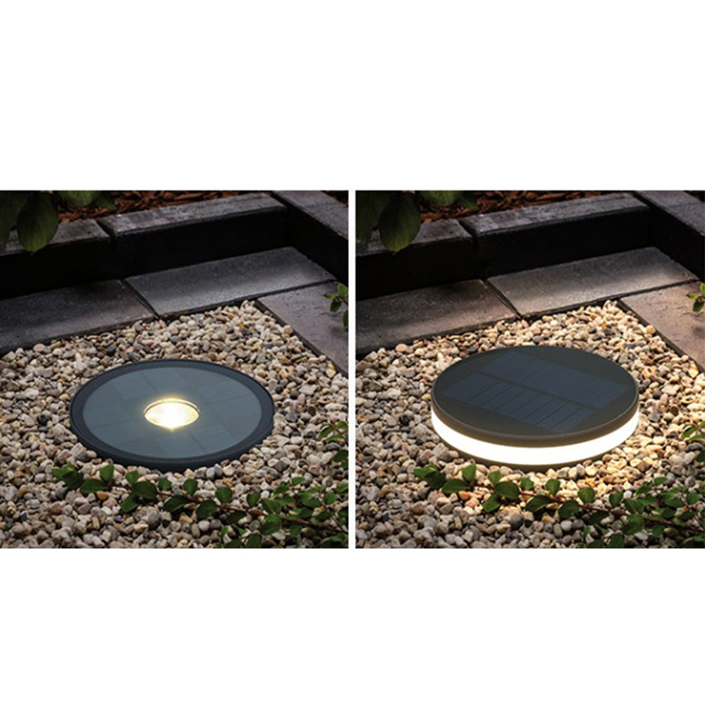 Orr Moderne Ronde LED Buitenlamp Zwart/Acryl Metaal Hal Tuin