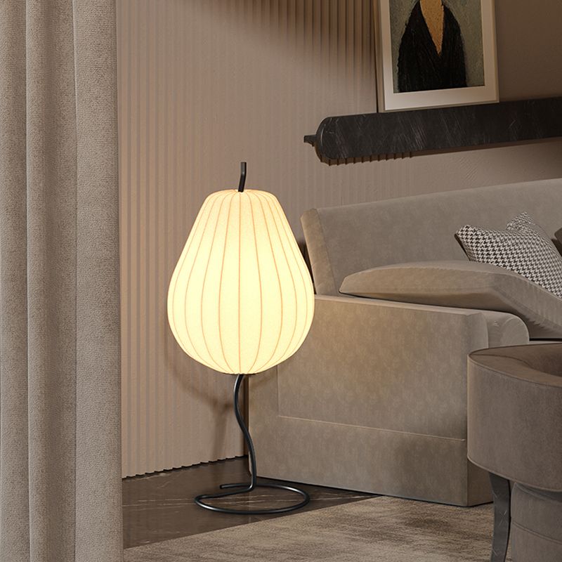 Renée Retro Design LED Peer Vormige Meta Vloerlamp Metaal/Stof Eetkamer/Woonkamer