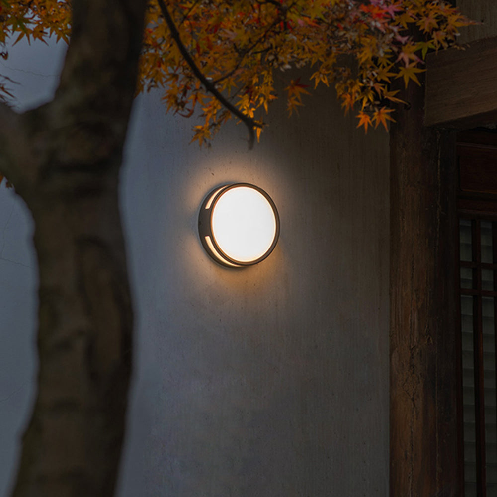 Orr Modern Grote Rond LED Wandlamp Witte Zwart Goud Metal Buiten