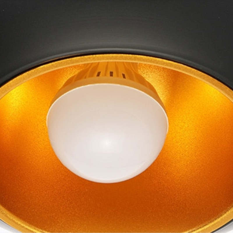 Nazifa Modene LED Hanglamp Zwart/Wit Metaal Slaap/Eet/Woonkamer