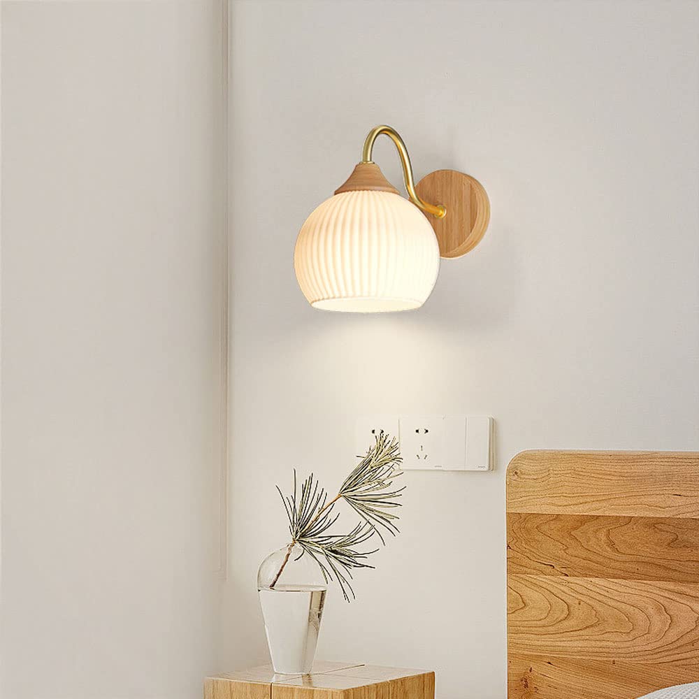 Ozawa Minimalist LED Wandlampen Wit Zwart Hars Glas Woonkamer