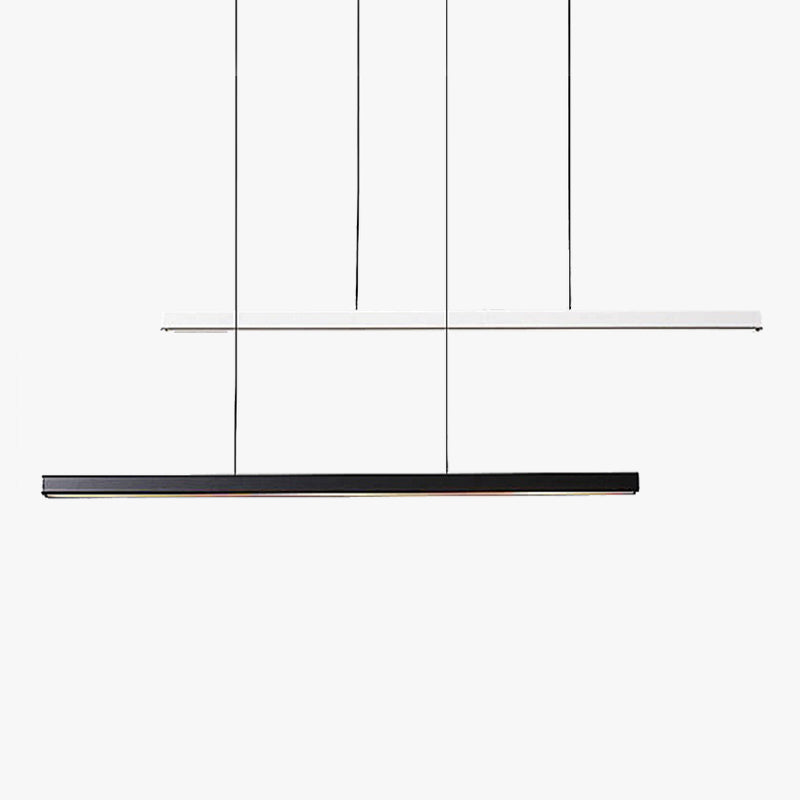 Edge Industriele LED Hanglamp Zwart Wit Metaal Hout Eetkamer