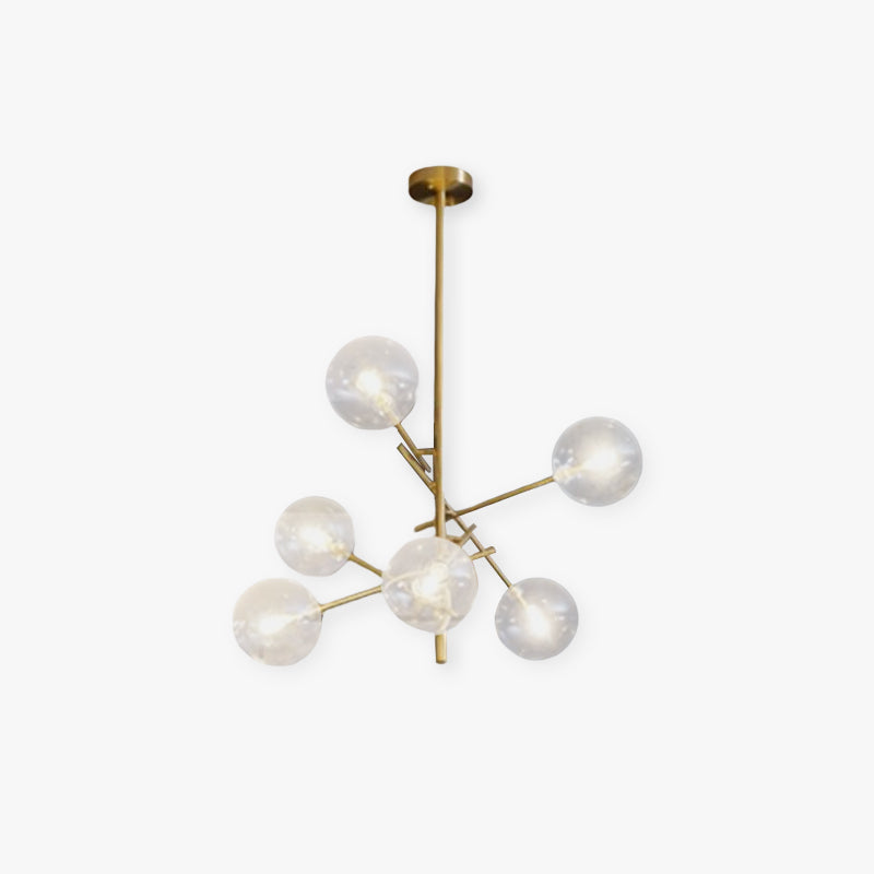 Valentina Modern Ronde LED Hanglamp Goud/Transparant Metaal/Glas Slaap/Eet/Woonkamer