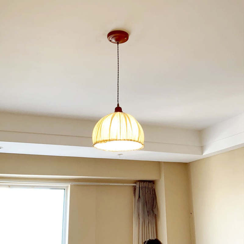 Nordic Design Bloem LED Hanglamp Kap Fabric Beige Woonkamer/Slaapkamer/Eetkamer