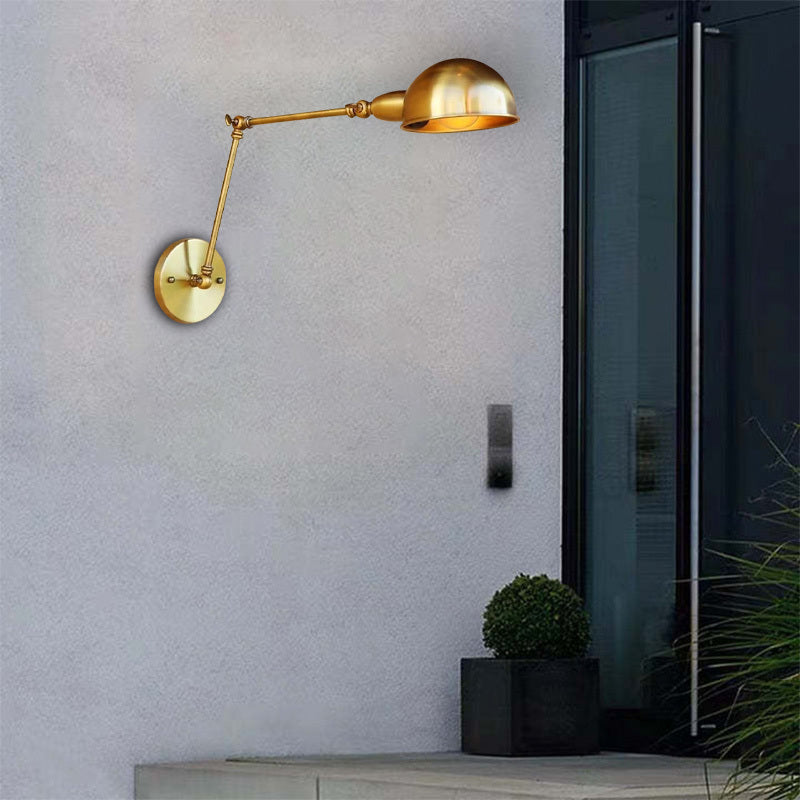 Brady Vintage Kleine LED Wandlampen Bronze Metaal Slaapkamer