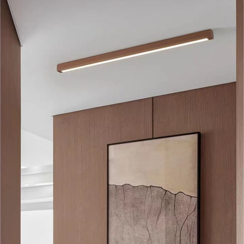 Edge Moderne LED Plafondlampen Houten Metaal Slaapkamer Woonkamer