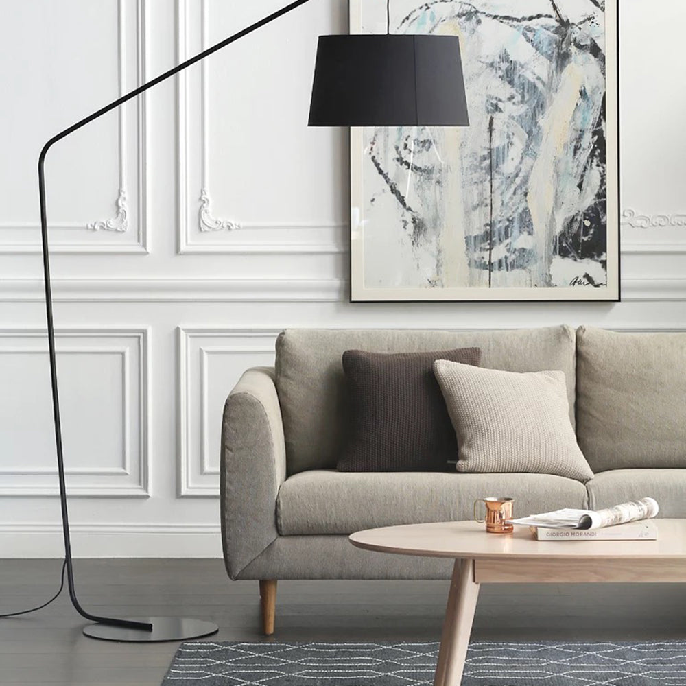 Salgado Grote LED Vloerlamp Zwart Metaal Slaapkamer Woonkamer
