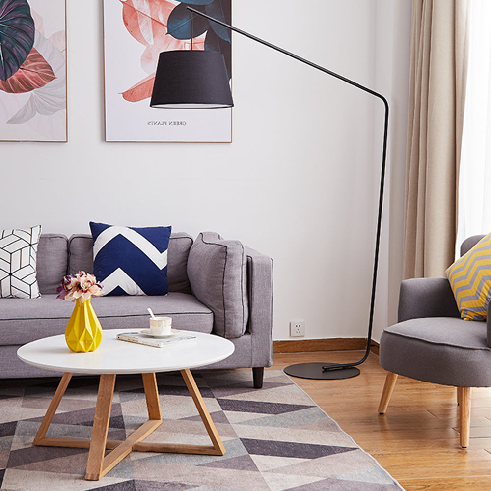 Salgado Grote LED Vloerlamp Zwart Metaal Slaapkamer Woonkamer