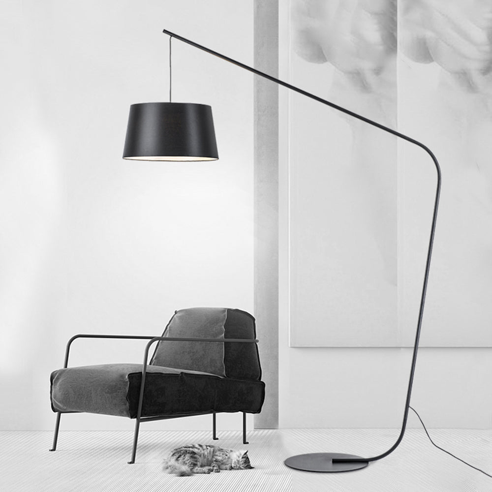 Salgado Grote LED Vloerlamp Zwart Metaal Slaapkamer Woonkamer