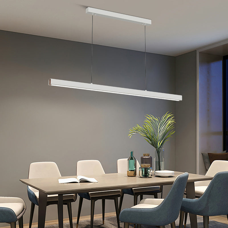 Edge Industriele LED Hanglamp Zwart Wit Metaal Hout Eetkamer