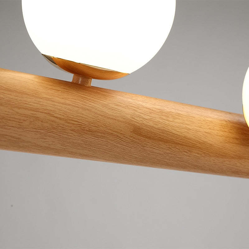 Valentina Hanglampen Bubble, Houten & Glas