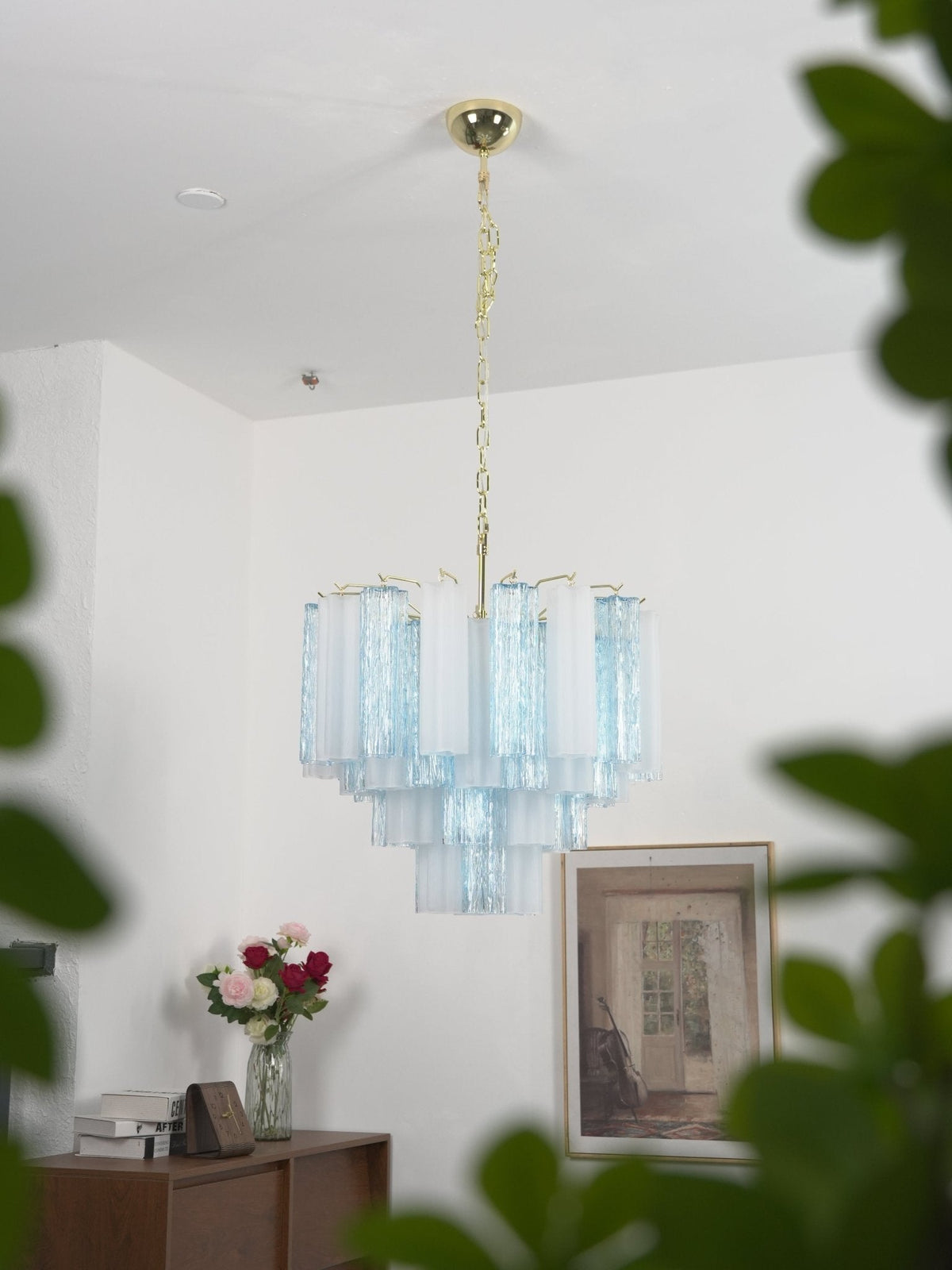 Bexy Kroonluchter met Cascade-effect van matglas