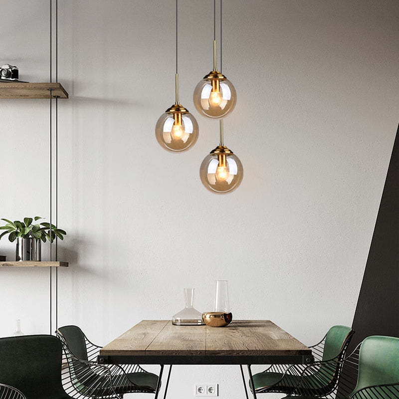 Valentina Ronde Designer LED Hanglamp Metaal Glas Eetkamer Woonkamer