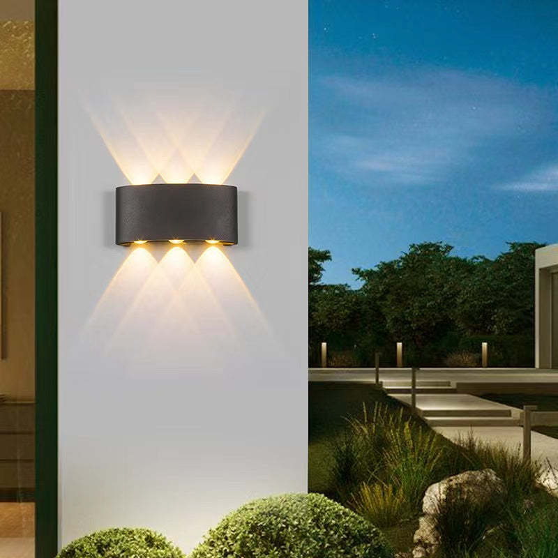 Orr Buiten Waterbestendig Metaal LED Wandlampen Zwart/Wit Tuin