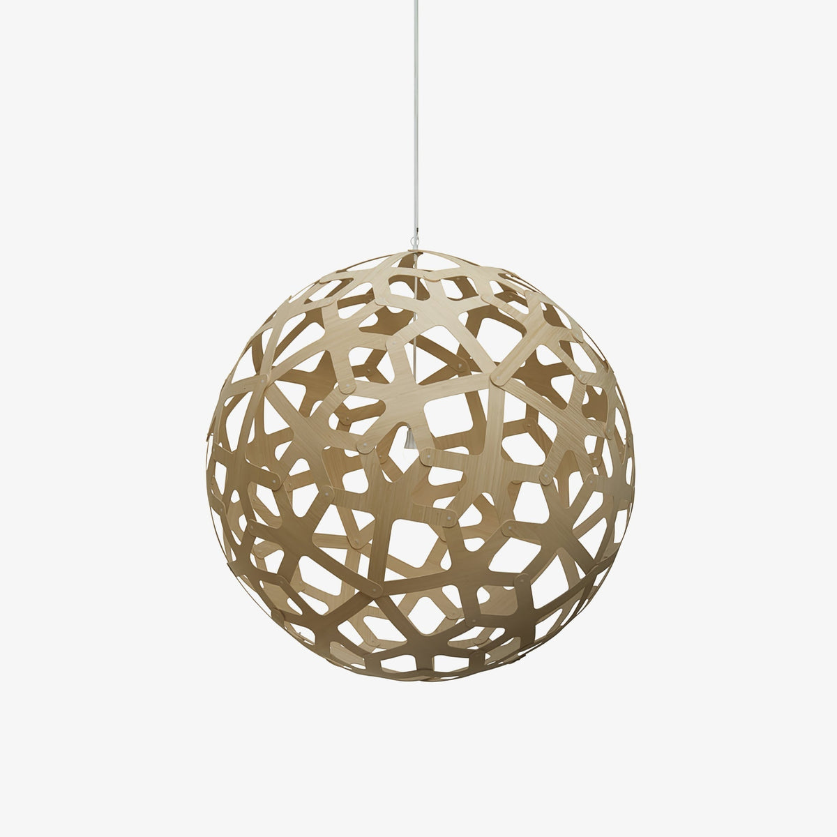 Rininia hanglamp geometrisch geweven hout