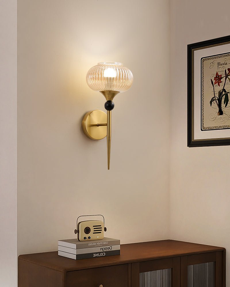 Thyr geribbelde wandlamp