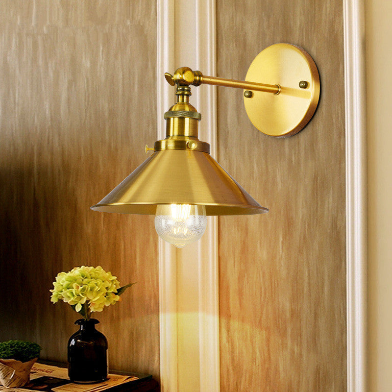 Brady Industrie LED Wandlampen Zilver Zwart Goud Metaal Eetkamer