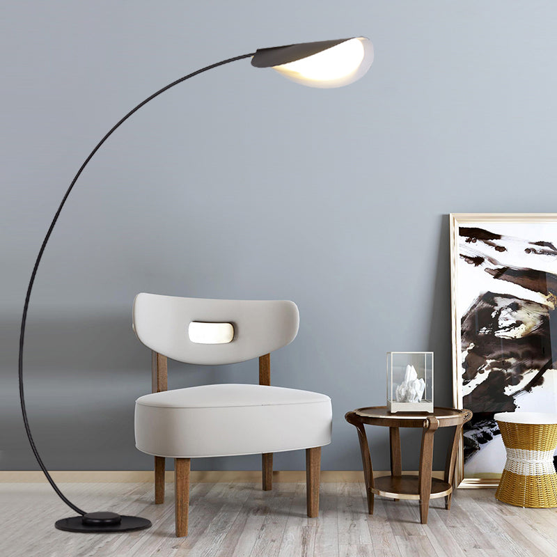 Edge Industriele LED Vloerlamp Zwart Metaal Slaapkamer Woonkamer