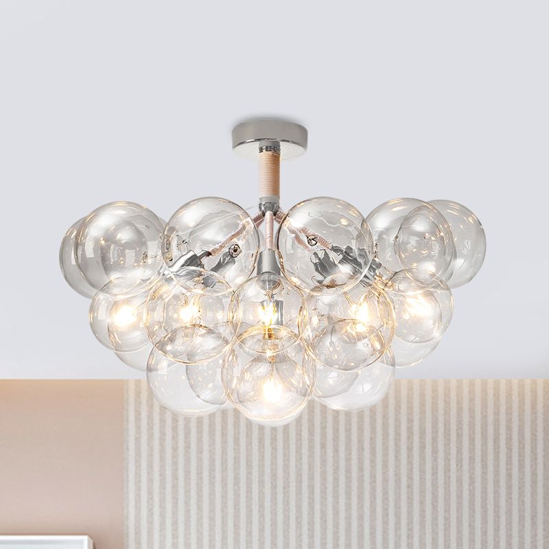 Valentina Vintage Design LED Plafondlamp Glas Slaapkamer Woonkame
