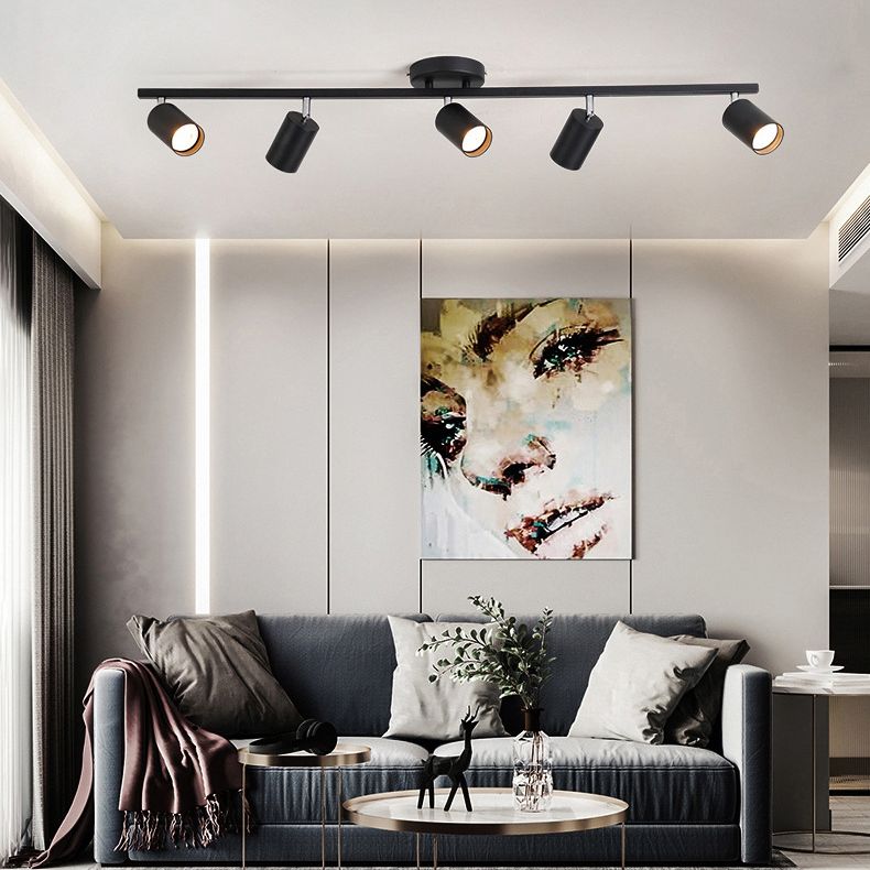 Freja Modern Design LED Spotlight Zwart/Wit Metaal Woonkamer