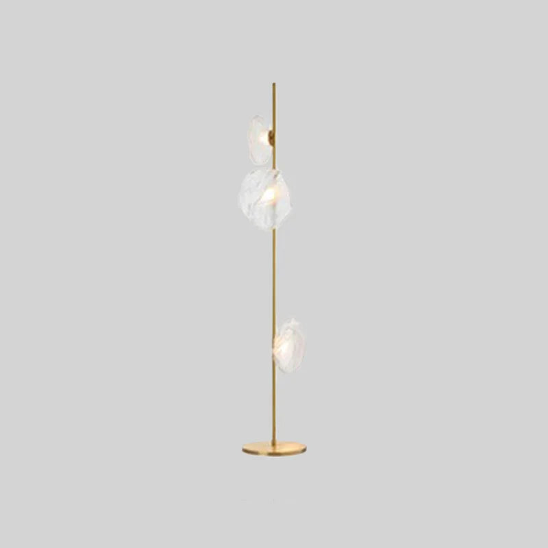 Byers Luxe LED Vloerlamp Zwart/Goud/Grijs Metaal/Glas Woonkamer