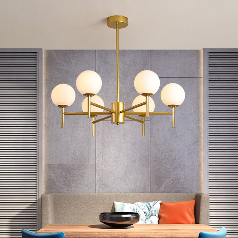 Valentina Moderne Design LED Kroonluchter Metaal Zwart/Goud Woonkamer