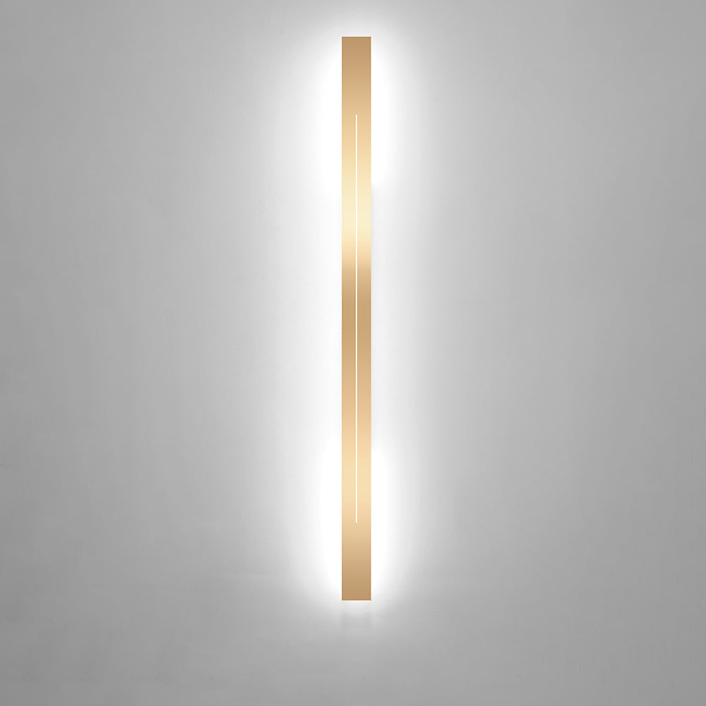 Edge Moderne Lineaire LED Wandlamp Zwart/Goud Acryl Badkamer